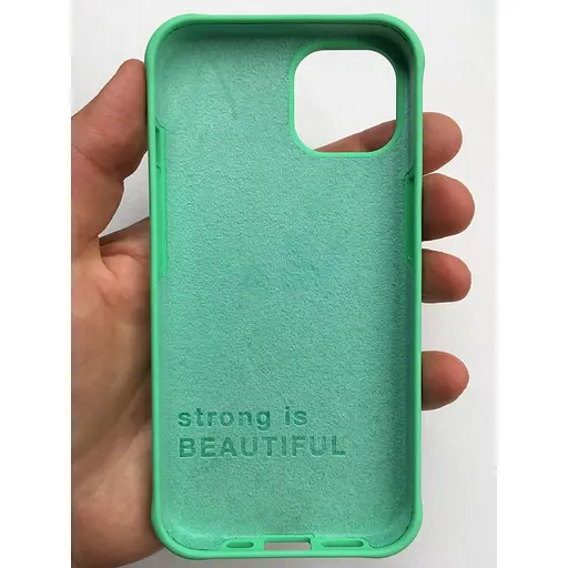 Оригинальный противоударный силиконовый чехол UAG DOT Silicone для iPhone 13 Spearmint (11317V317777) - фото 3