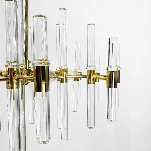 Люстра-реплика Alinar Crystal на 8 ламп (диаметр 60 см) Line.F MJ 139/8 GD - фото 6