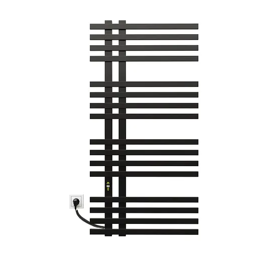 Електрична рушникосушарка Kosser Браш1200x600 EL ДБ03EL, Чорний матовий, Ліве - фото 2