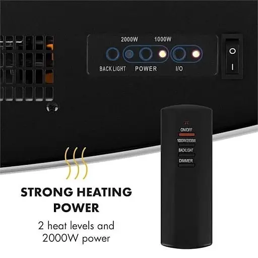 Електричний камін Klarstein Lausanne 2000 Вт (10031843) - фото 6