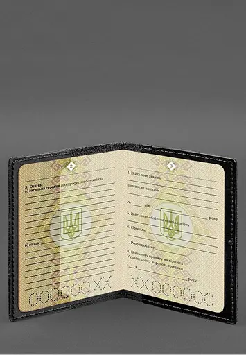 Кожаная обложка для военного билета с карманами 7.2 - фото 5