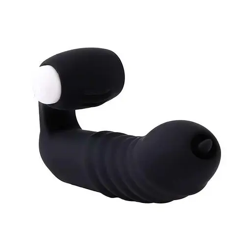 Вибратор силиконовый для клитора на палец водонепроницаемый 8,5 см х 2,3 см черный - фото 6