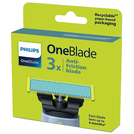 Сменные лезвия Philips OneBlade First Shave 3 шт. (QP235/50) - фото 13
