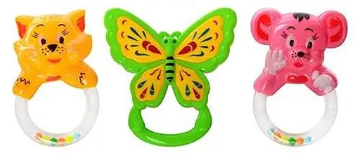 Брязкальце, 3 шт., 13x16x3.5 см