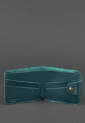 Кожаный портмоне 4.3 зеленый - фото 4