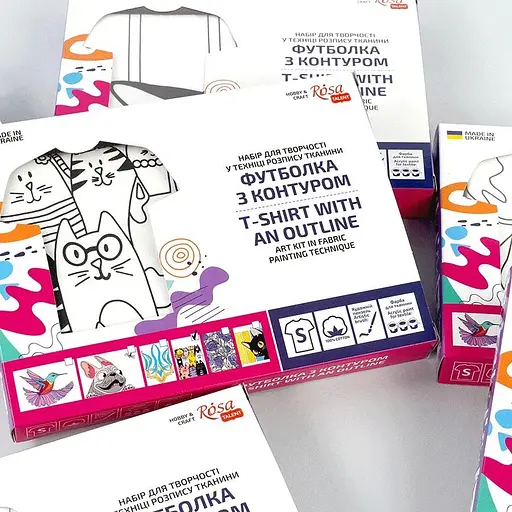 Набор футболка-раскраска Rosa Talent Кошки хлопок 100% размер S  - фото 4