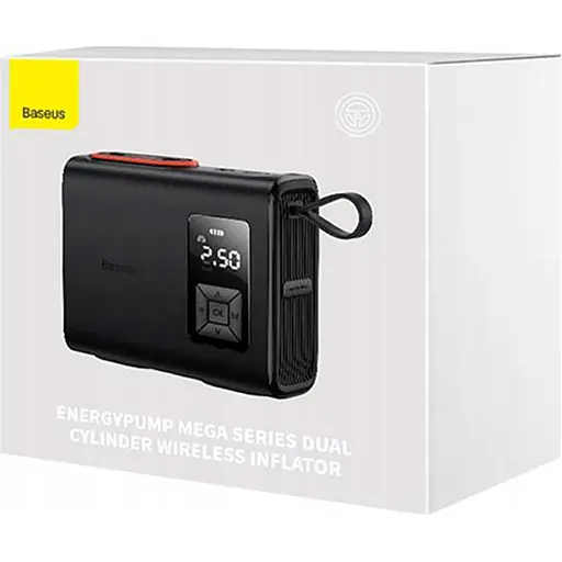 Автомобильный компрессор Baseus Mega EnergyPump Series Dual Cylinder Wireless Inflator (CRNL060001) [90514] - фото 7