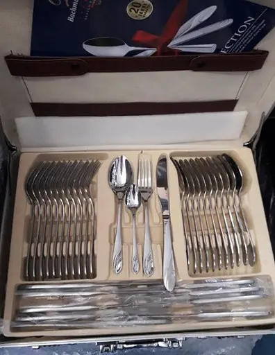 Набор столовых приборов Bachmayer BM-7206 на 12 персон в подарочном чемодане 72 предмета - фото 3