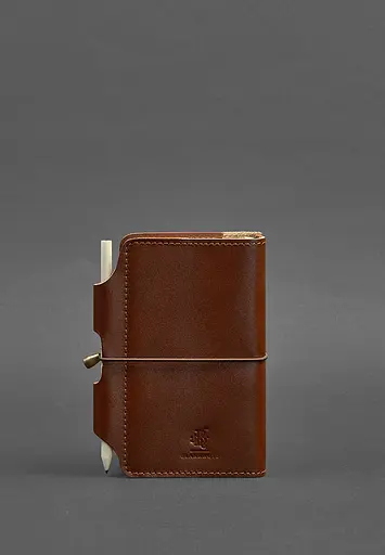 Шкіряний блокнот (Софт-бук) 3.0 світло-коричневий - фото 5