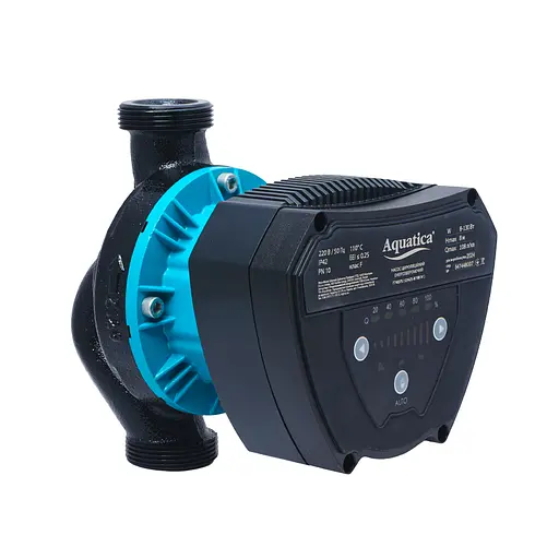 Циркуляционный насос Aquatica GPA25-8/180 IV энергосберегающий, 8-130Вт Hmax 8м Qmax 108л/мин Ø1½" 180мм + гайки (774075) - фото 1