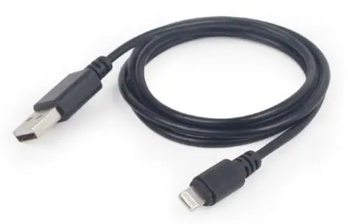 Кабель USB AM-Lightning, 2 м, черный, Cablexpert (CC-USB2-AMLM-2M) - фото 1