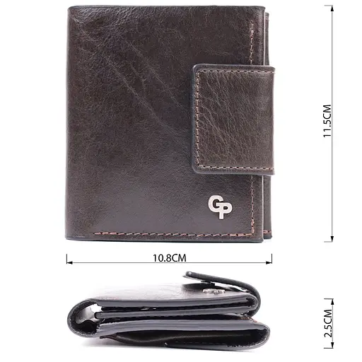 Жіночий шкіряний гаманець Grande Pelle 10.8х11.5х2.5 см acs0029467 - фото 2