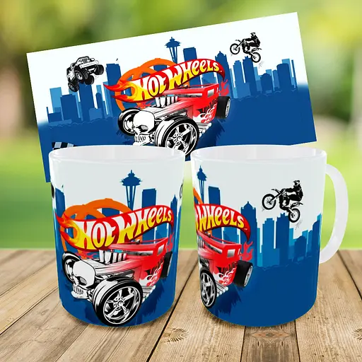 Набір: дитяча сумка-бананка+кружка Хот Вілс «Hot Wheels» 32х15см, бананка для хлопчика через плече на подарунок (01002) - фото 3