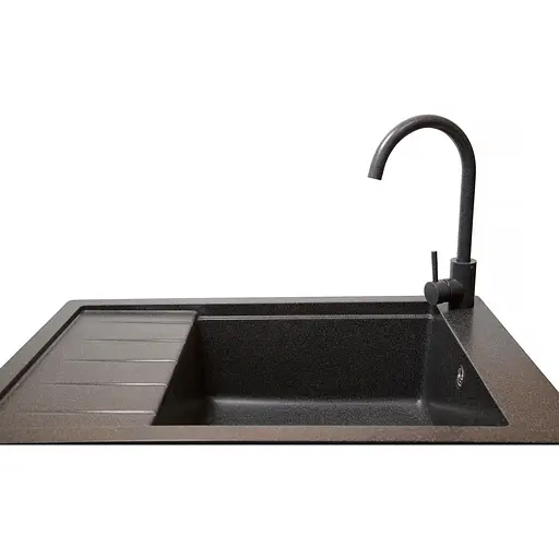 Кухонна мийка Romzha Patrat 78 Grafit (201) - фото 2