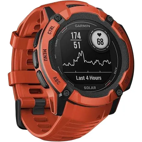 Смарт-годинник Garmin Instinct 2X Solar Flame Red (010-02805-01) - фото 3
