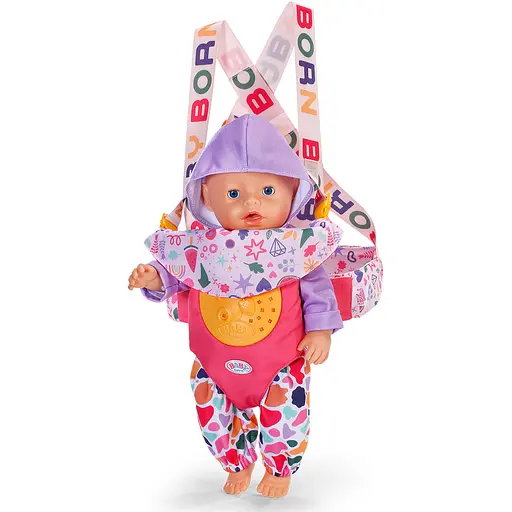 Рюкзак-кенгуру для ляльки Baby Born Pinplay Яскрава прогулянка (837603) - фото 4