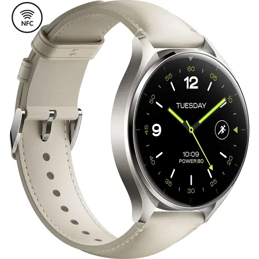 Смарт-годинник Xiaomi Watch 2 Titan BHR9306GL Gray Case White Leather Strap (1093970) - фото 3