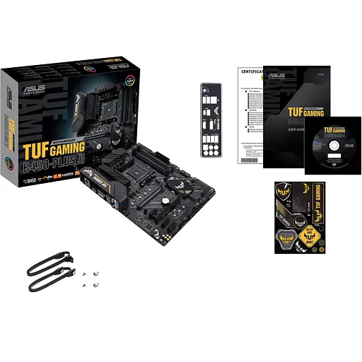 Материнская плата Asus TUF Gaming B450-PLUS II sAM4 B450 4xDDR4 HDMI-DP ATX - фото 8