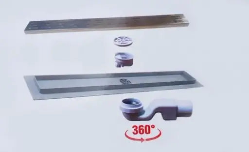 Душевой трап Bakimay PL5204 поворотный с бортом 70 см (240159) - фото 3