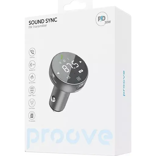 FM-трансмиттер Proove Sound Sync (FMSS30110003) [136067] - фото 5