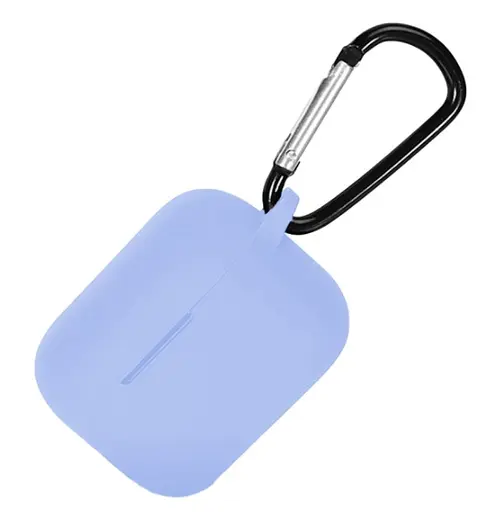 Чохол-накладка DK Silicone Candy Friendly з карабіном для Xiaomi QCY T10/T10 Pro/T11 (lilac) - фото 2