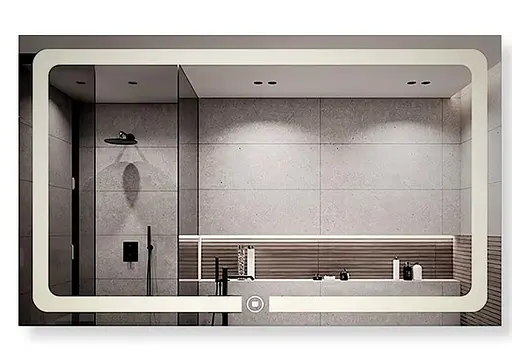 Дзеркало Dusel DE-M3001 70x90 см, Білий - фото 1