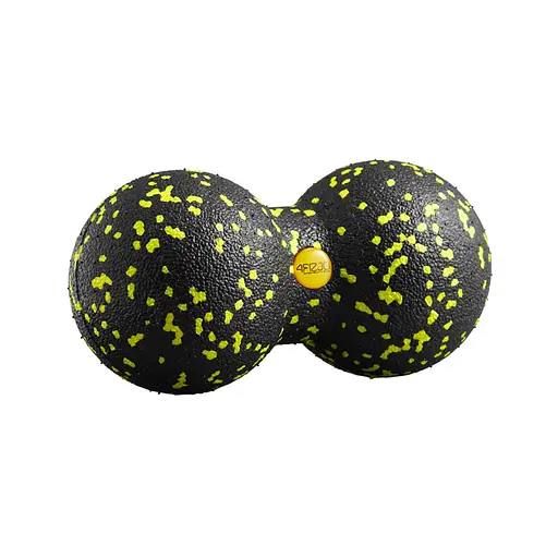Массажный мяч двойной 4FIZJO EPP DuoBall 08 Black/Yellow 4FJ0083 (P-5907222931301) - фото 1
