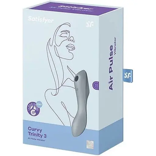 Вакуумний стимулятор з вібрацією Satisfyer Curvy Trinity 3 - фото 5