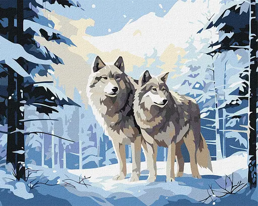 Набір для розпису по номерах Відданість, Ideyka, 40x50 см, КНО6572