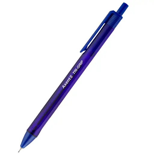 Набір автоматичних масляних ручок Axent Tri- Grip 12 шт. сині (AB1081-02-A)