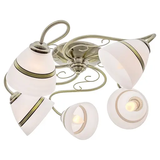 Люстра стельова Brille класична в зал E27 60W BZ (LK-599C/5) - фото 3