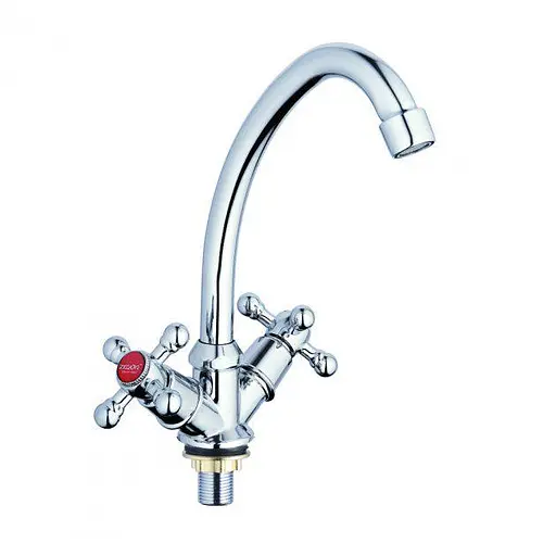 Змішувач для кухні Zegor DMX4-А605 двовентильний 30412 - фото 1