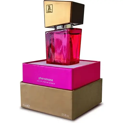 Духи жіночі з феромонами Hot Shiatsu Pheromone Fragrance Women Pink 15 мл