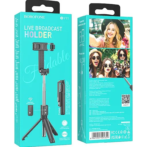 Штатив-монопод Borofone BY11 Happy Black [136806] - фото 7