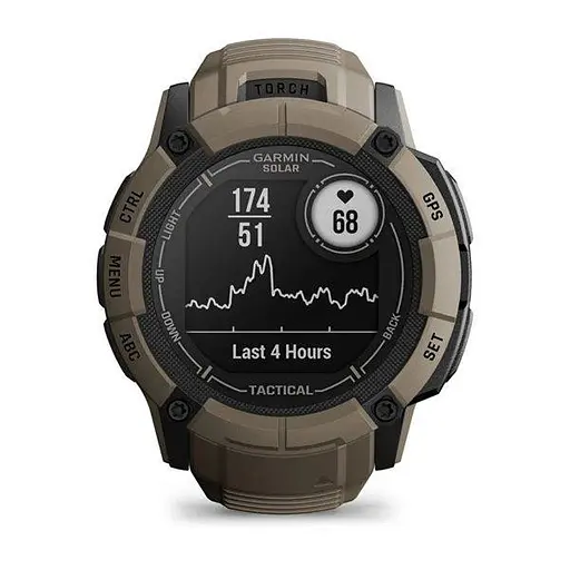 Смарт-годинник Garmin Instinct 2X Solar-Tactical Edition Coyote Tan (010-02805-12/02) - фото 4