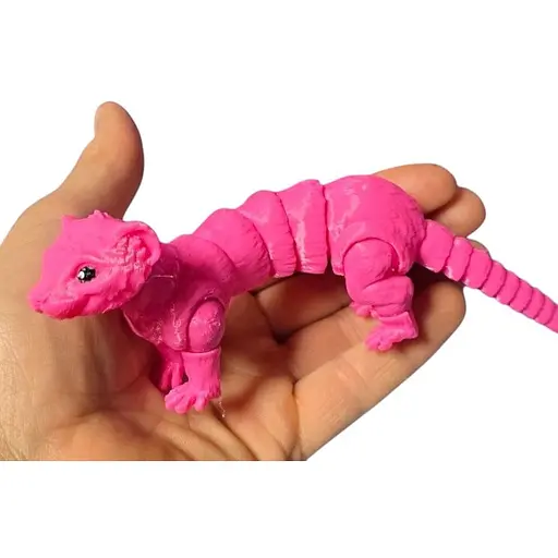 3D Игрушка Хорёк розовый, 19 см, подвижный