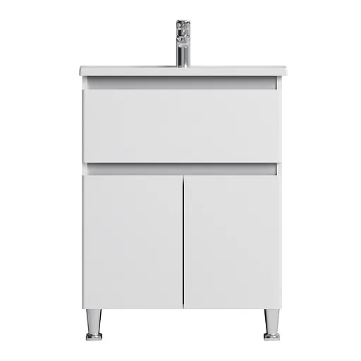 Тумба з умивальником AM.PM X-Joy 65 см підлогова 1 ящик Білий M85-FSX0653-WC0653WG38 Білий - фото 8