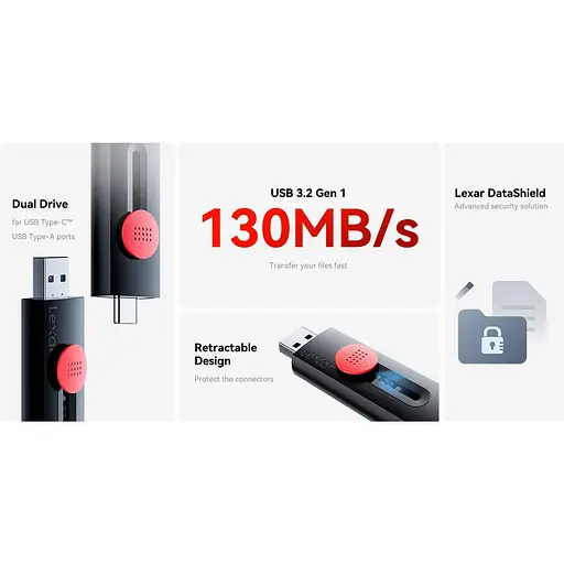 Флеш-накопичувач Lexar USB3.2 32GB LJDD300032G-BNBNG (LJDD300032G-BNBNG) - фото 13
