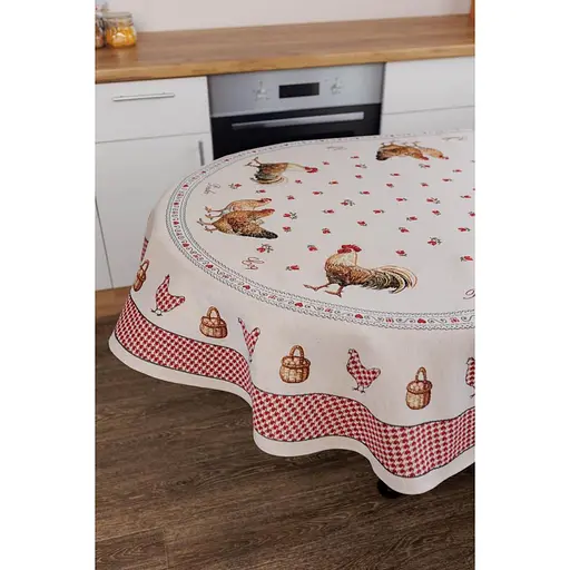 Скатерть Добробут Прованс овальная 136х180 см (44418) - фото 2