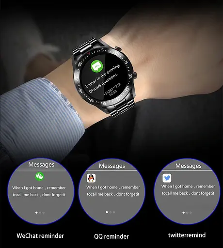 Смарт годинник Lige C2 водонепроникні IP68 (Чорний) - фото 2