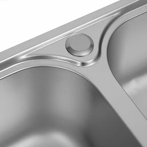Кухонная мойка из нержавеющей стали Platinum сатин 7749D (0,8/180 мм), Satin - фото 4