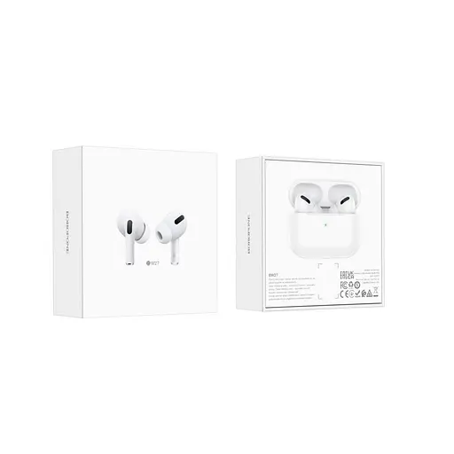 Бездротові навушники BOROFONE BW27 True wireless stereo headset White - фото 5