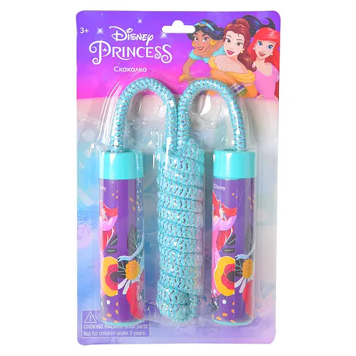 Скакалка LS1019 "Принцессы Дисней", длина 2,2 м, на блистере (6901019000002) - фото 1