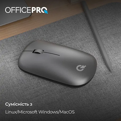 Мышь OfficePro M225G Silent Click Wireless Gray [144297] - фото 12
