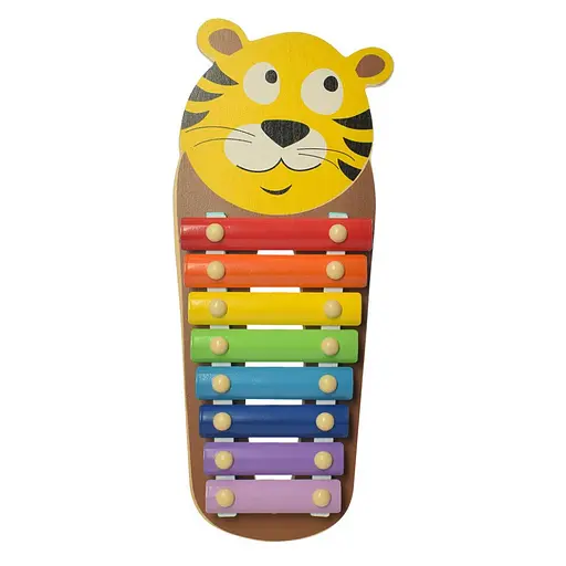 Деревянная игрушка "Ксилофон" Vi Vi Wood Toy WW-189, 35 см, 8 тонов Тигр - фото 1
