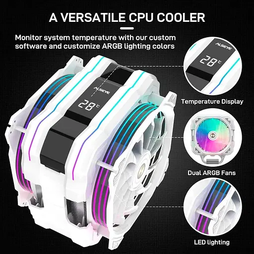 Кулер для процессора alseye M120D-W-Plus II (AS.01.01.0043) - фото 9