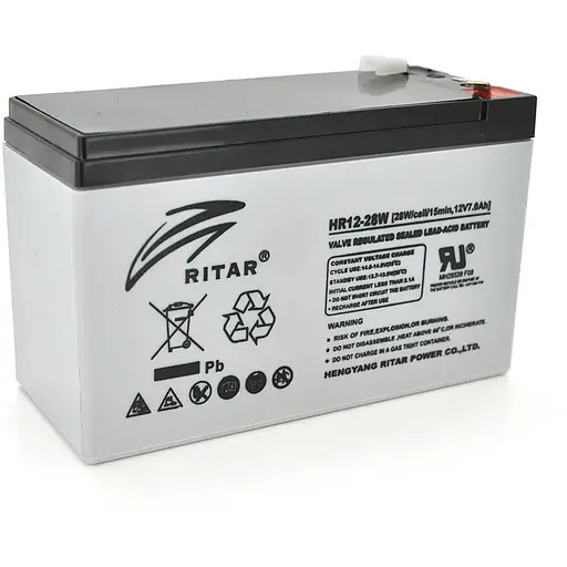 Акумуляторна батарея AGM RITAR HR1228W, Gray Case, 12V 7.0Ah ( 151 х 65 х 94 (100 ) 2.17kg Q10420