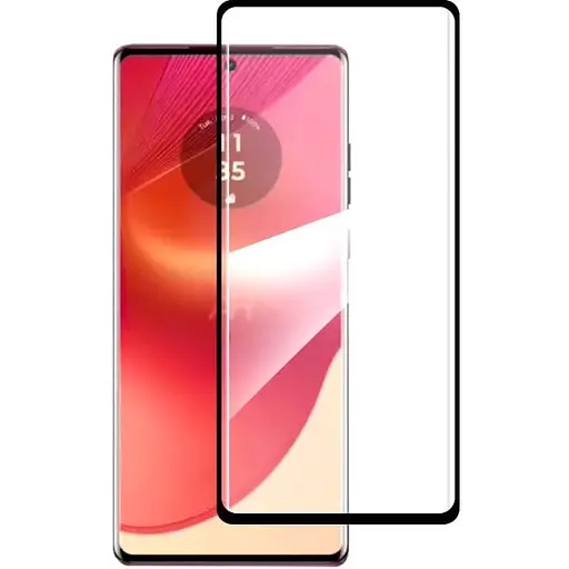 Захисне скло DK для Motorola Moto G85 3D Full Glue 018458 black