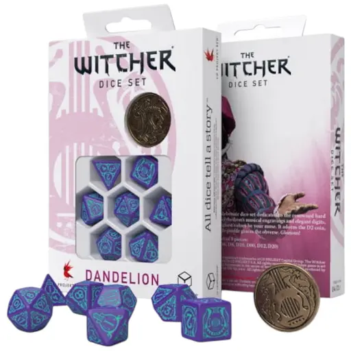Набор кубиков The Witcher Dice Set. Dandelion - Half a Century of Poetry , 7 шт. (SWDA03)