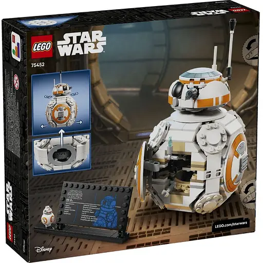 Конструктор LEGO Star Wars Дроїд-астромеханік BB-8, 569 деталей (75452) - фото 7